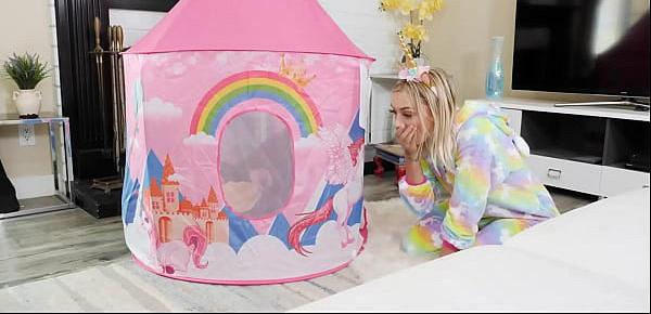  Unicorn Chloe Temple is about to enter her castle when she saw Ricky giving pleasure to himself, which after Chloe Temple did it to herself also